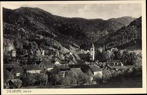 Ak Sulzburg im Markgräflerland Baden Schwarzwald, Panorama