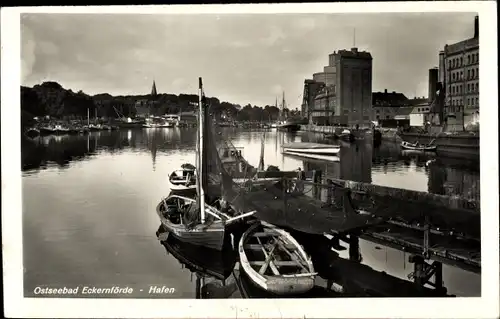 Ak Ostseebad Eckernförde, Hafen