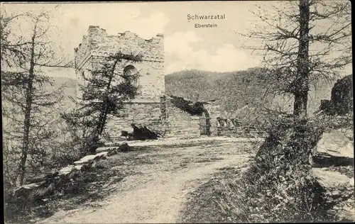 Ak Schwarzburg in Thüringen, Eberstein im Schwarzatal