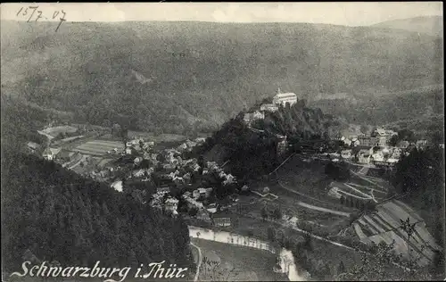 Ak Schwarzburg in Thüringen, Panorama
