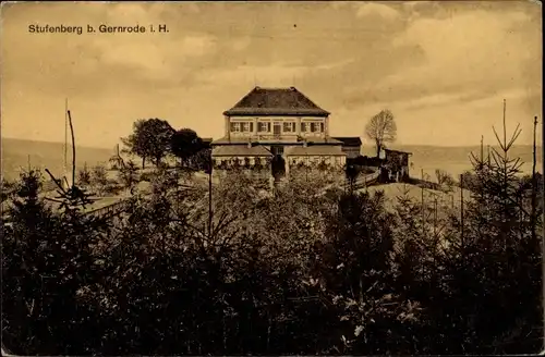 Ak Gernrode Quedlinburg im Harz, Stufenberg