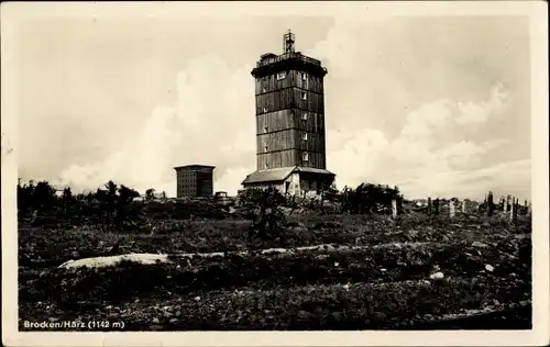 Ak Brocken Nationalpark Harz, Brockenturm