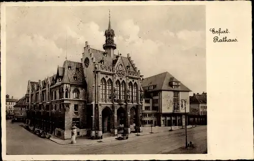 Ak Erfurt in Thüringen, Rathaus