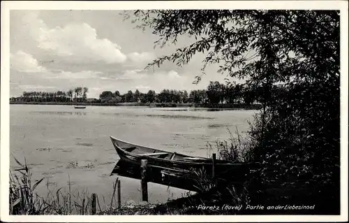 Ak Paretz Ketzin an der Havel, Partie an der Liebesinsel