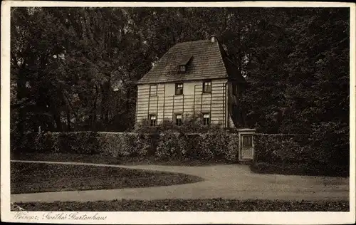 Ak Weimar in Thüringen, Goethes Gartenhaus