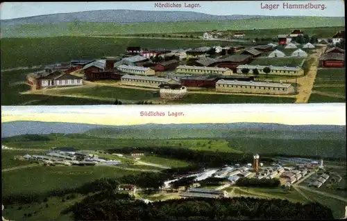 Ak Hammelburg in Unterfranken Bayern, Truppenübungsplatz, Nördliches und Südliches Lager