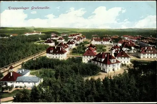 Ak Grafenwöhr in Bayern, Truppenlager