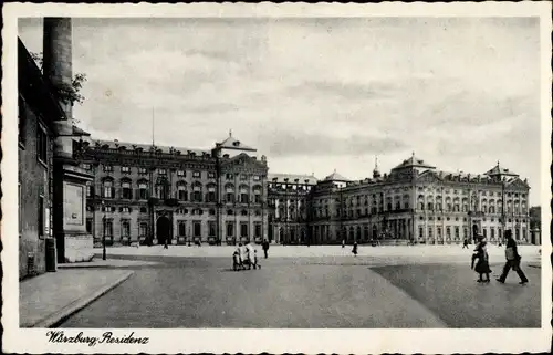 Ak Würzburg am Main Unterfranken, Residenz