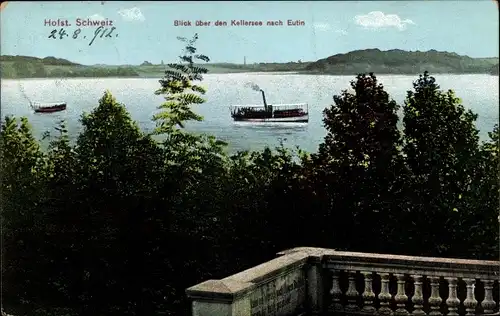 Ak Malente in Ostholstein, Kellersee, Blick nach Eutin