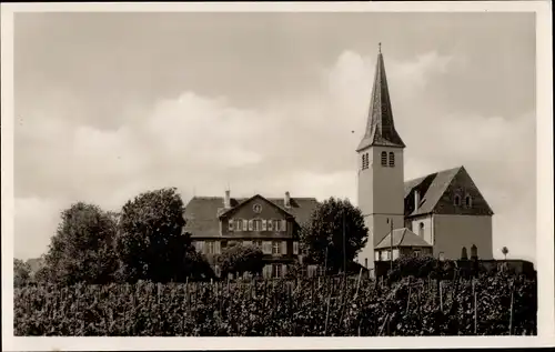 Ak Biengen Bad Krotzingen, Pfarrkirche mit Schloss