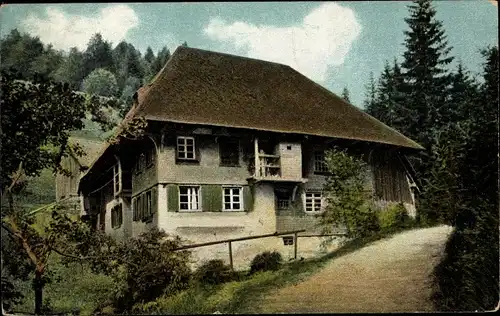 Ak Buchenbach im Schwarzwald, Bauernhaus im Löffeltal