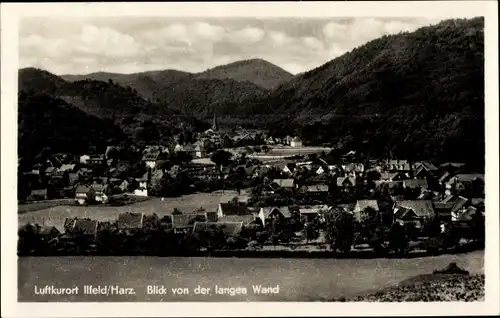 Ak Ilfeld am Harz Thüringen, Blick von der langen Wand, Panorama