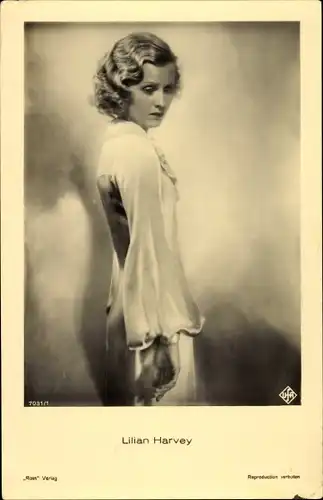 Ak Schauspielerin Lilian Harvey, Portrait, Ufa Film
