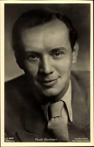 Ak Schauspieler Rudi Godden, Portrait, Ross Verlag A 3022 1
