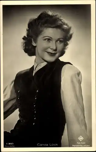 Ak Schauspielerin Carsta Löck, Portrait, Ufa Film