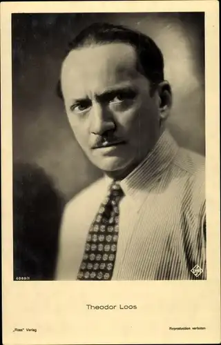 Ak Schauspieler Theodor Loos, Portrait, UFA