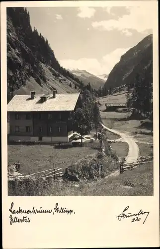 Ak Stillup im Zillertal Tirol, Gasthaus Lacknerbrunn