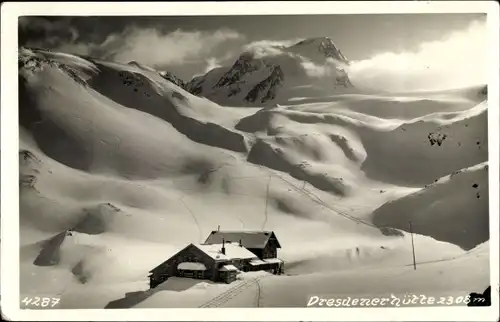 Ak Neustift im Stubaital in Tirol, Dresdner Hütte