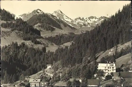 Ak Adelboden Kanton Bern Schweiz, Parkhotel Bellevue, Regenholzhorn