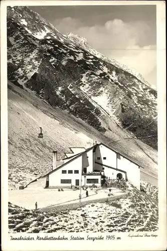 Ak Innsbruck in Tirol, Innsbrucker Nordkettenbahn, Station Seegrube