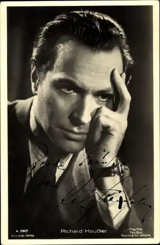 Ak Schauspieler Richard Häussler, Portrait, Autogramm