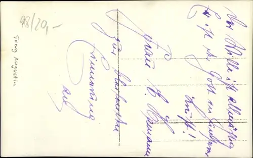 Ak Schauspieler Georg Augustin als König, Autogramm