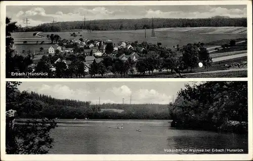 Ak Erbach im Hunsrück, Volkenbacher Waldsee, Panorama