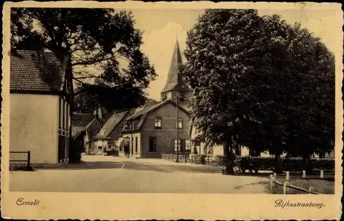 Ak Ermelo Gelderland, Rijksstraatweg