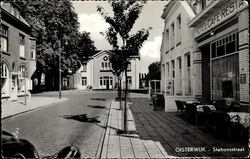 Ak Oisterwijk Nordbrabant Niederlande, Stationsstraat, Hotel-Cafe