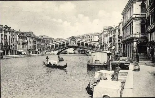 Ak Venezia Venedig Veneto, Ponte di Rialto