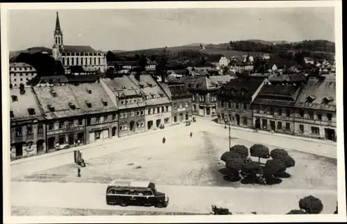 Foto Chrastava Kratzau Region Reichenberg, Marktplatz
