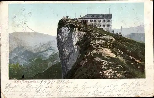 Ak St. Wolfgang im Salzkammergut Oberösterreich, Schafbergspitze