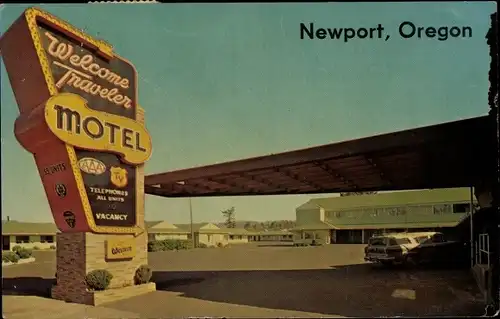 Ak Newport Oregon USA, Traveler Motel