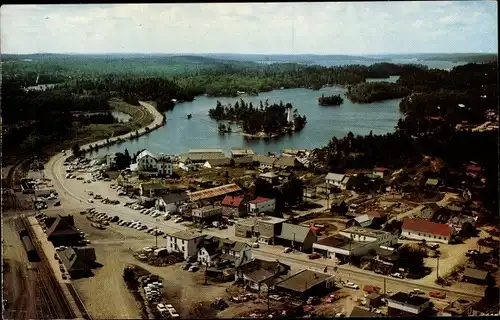 Ak Kingston Ontario Canada, Totale, Luftbild