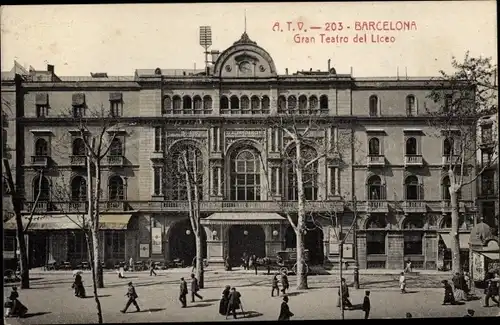Ak Barcelona Katalonien Spanien, Gran Teatro del Liceo