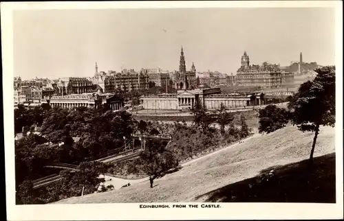 Ak Edinburgh Schottland, from the Castle