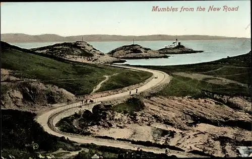 Ak Mumbles Wales, View from the New Road