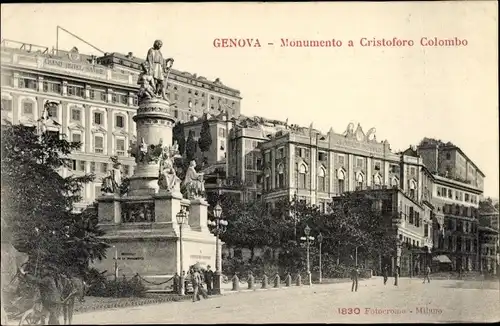 Ak Genova Liguria, Monumento a Cristoforo Colombo