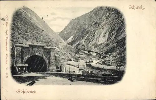 Ak Göschenen Kanton Uri, Tunnel