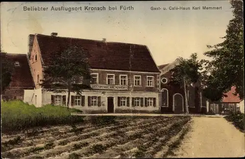 Ak Kronach Fürth in Mittelfranken Bayern, Gasthaus Café Karl Memmert