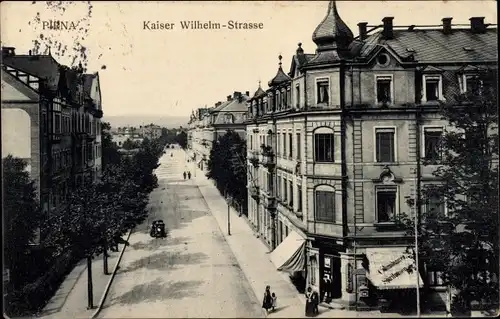 Ak Pirna in Sachsen, Kaiser Wilhelm Straße