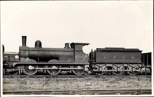 Foto Ak Britische Eisenbahn, Dampflok, Tender 7628, LNER