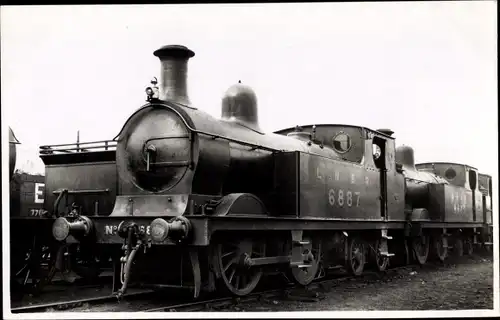 Foto Ak Britische Eisenbahn, Dampflok, Tender 6887, LNER