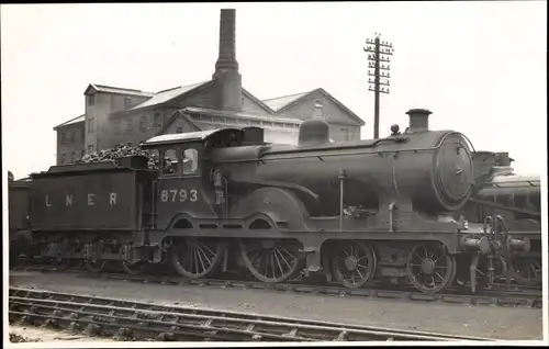 Foto Ak Britische Eisenbahn, Dampflok, Tender 8793, LNER