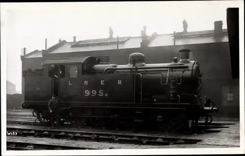 Ak Britische Eisenbahn, Dampflok, Tender 995 E, LNER