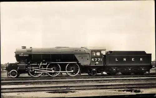 Ak Britische Eisenbahn, Dampflok, Tender 4771, LNER