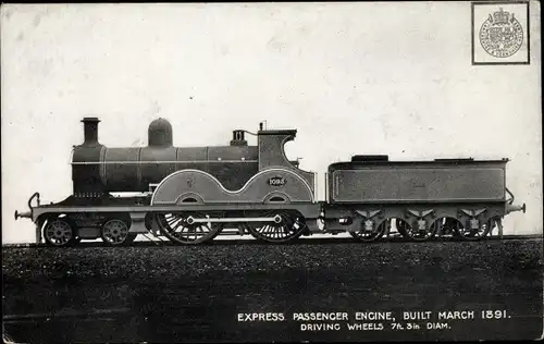 Ak Britische Eisenbahn, Dampflok, Tender 1093, Express Passenger Engine