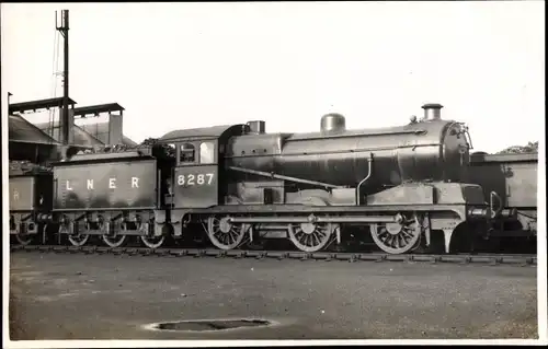 Foto Ak Britische Eisenbahn, Dampflok, Tender 8287, LNER