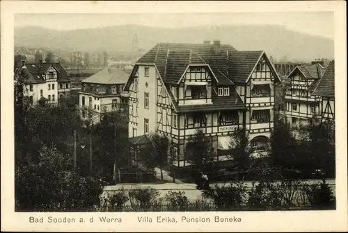 Ak Bad Sooden an der Werra, Villa Erika, Pension Beneke