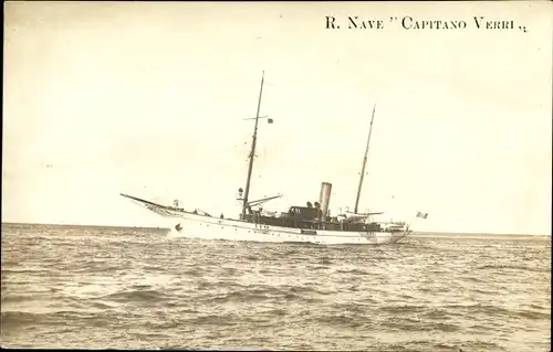 Ak Italienisches Kriegsschiff, RN Capitano Verri, Cannoniera